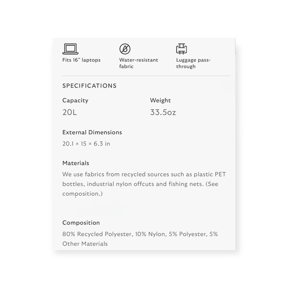 new Bellroy ✪ Transit Workpack Commuter Backpack Laptop Travel Bag ✪ Black ✪ 20L - Picture 14 of 16